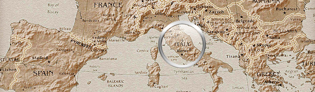Italy brown business header